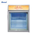 Smad OEM 55L Hot Wall Condenser Mini Showcase for Commercial Use with Light Box